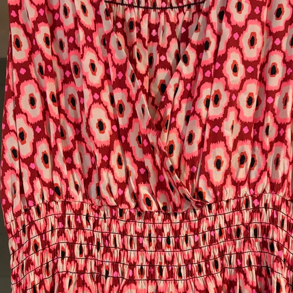 Kate Spade Posey Ikat Patterned Midi Dress